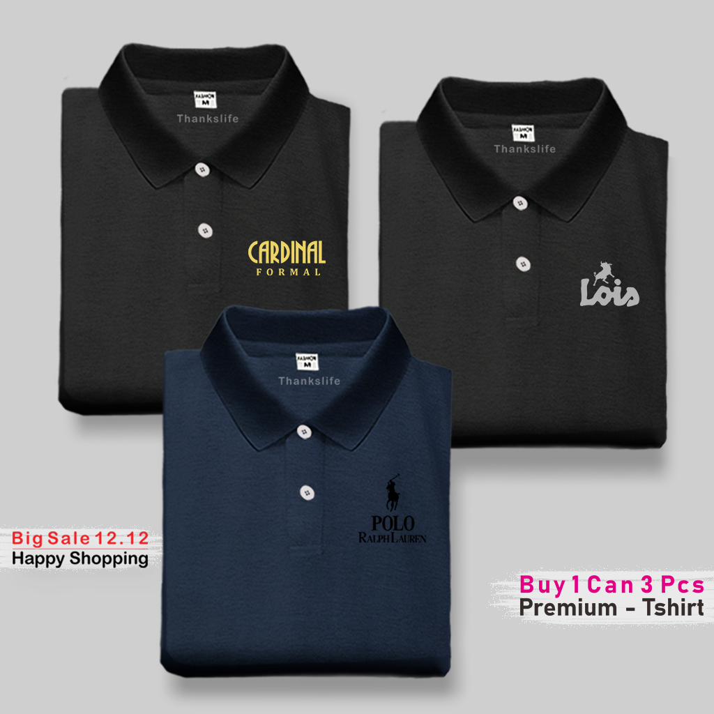Beli 1 Dapat 3 Pcs Kaos Kerah Polo | Kardinal Loiz Distro Lengan Pendek - foto 3