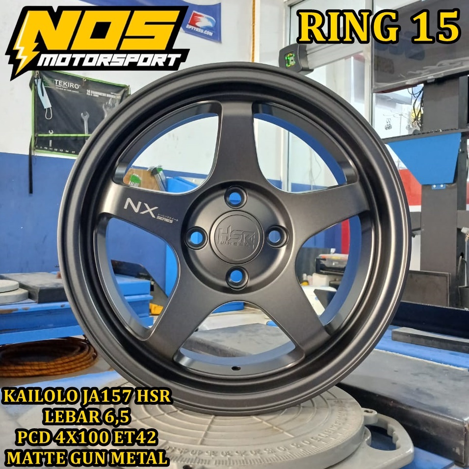 Jual Velg Racing Ring 15 HSR KAILOLO Lebar 6,5 Pcd 4X100 Pelek r15 ...