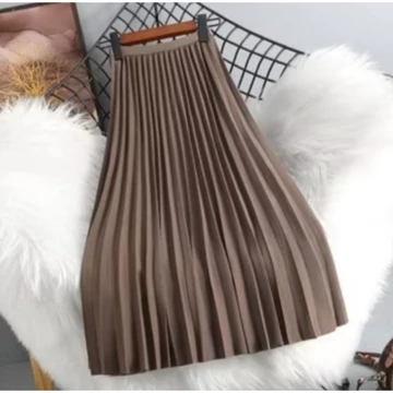 Rok Plisket Wanita Jumbo Bahan Casebo Muat Bb 95 Kg Premium