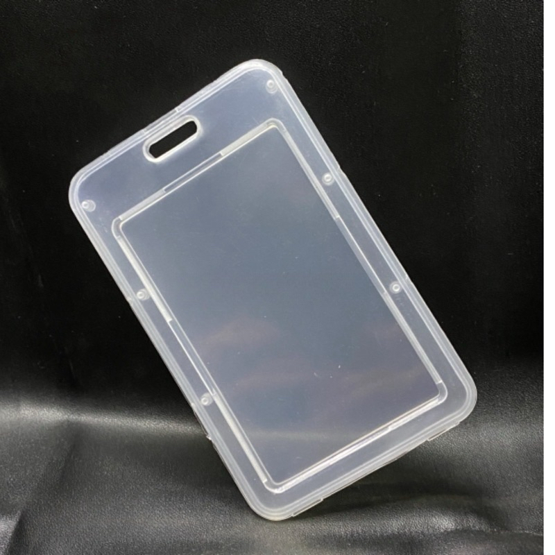 Jual Tempat Case Id Card box clear card holder clear bening frame card ...