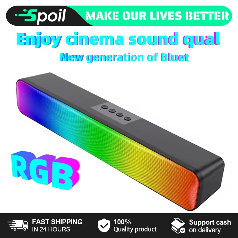 Jual Speaker Soundbar Bluetooth 5.3 Super Bass LED RGB Portable 360 ...