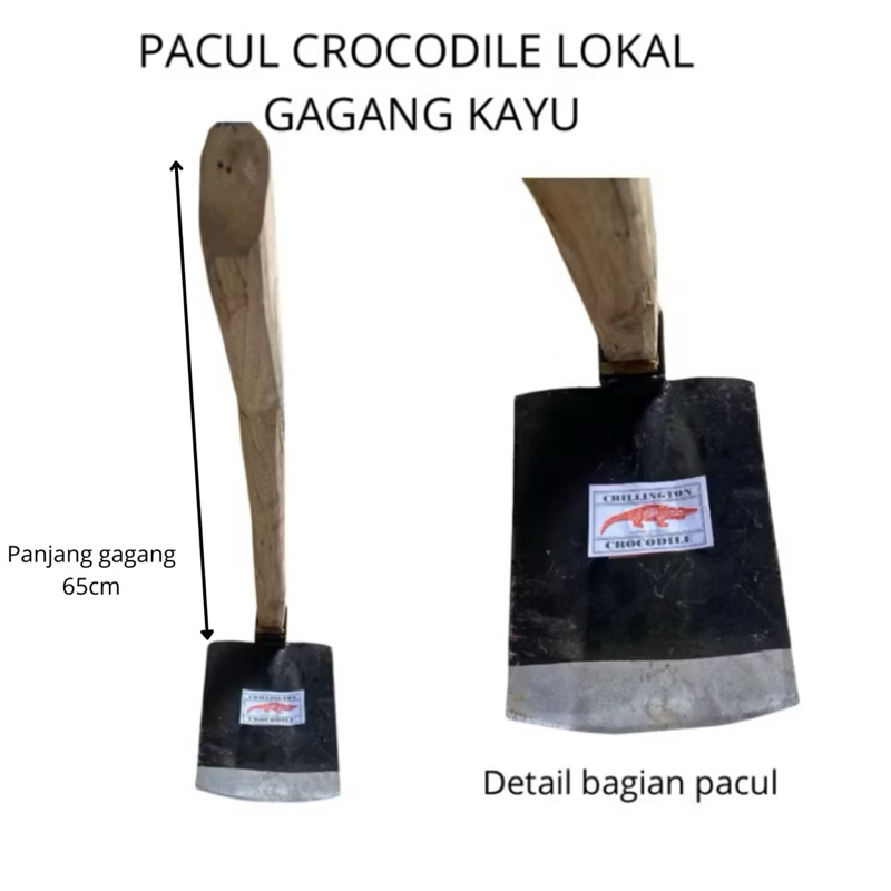 Jual CANGKUL/PACUL LOKAL CROCODILE BUAYA GAGANG KAYU | Shopee Indonesia