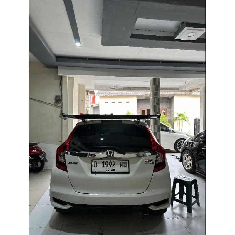 Jual Spoiler JS Racing Style Honda Jazz GK5 Carbon Kevlar | Shopee ...