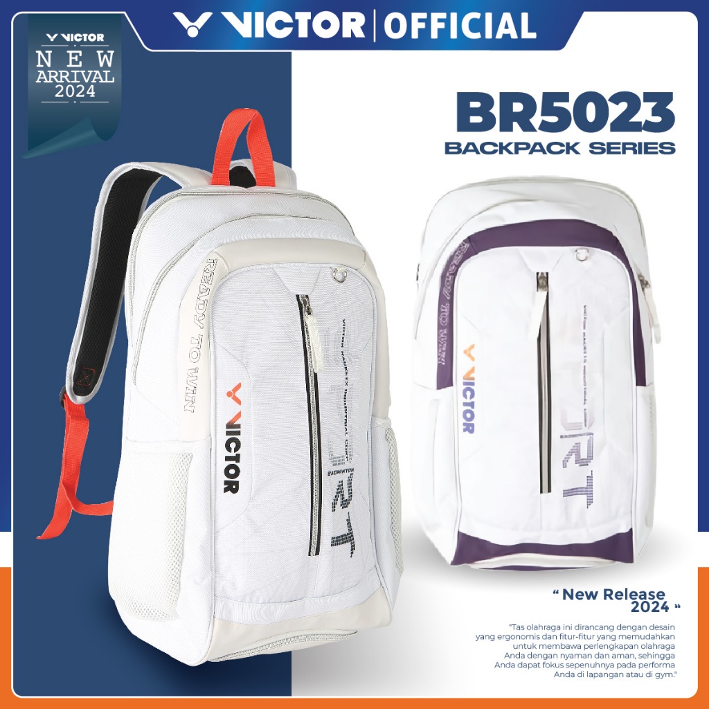 Jual Tas Backpack Ransel Badminton VICTOR BR 5023/ BR5023 / BR-5023 ...