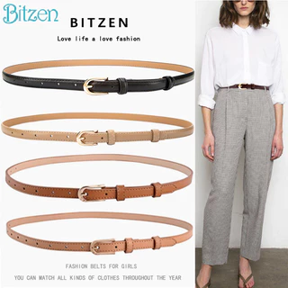 Bitzen Ikat Pinggang Wanita Metal Belt + Buckle Sabuk Pinggang Wanita Tali Pinggang Wanita