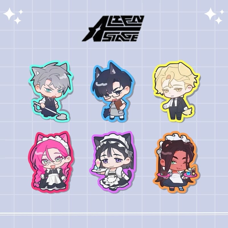 Jual GLITTERY STICKER ALIEN STAGE ALNST CHIBI CAFE | STICKER ALIENSTAGE ...