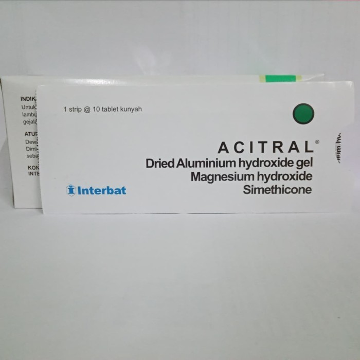 Jual Acitral 𝟏 𝐒𝐓𝐑𝐈𝐏 𝐈𝐒𝐈 𝟏𝟎 𝐓𝐀𝐁𝐋𝐄𝐓 - Mengatasi Asam Lambung, Maag dan ...