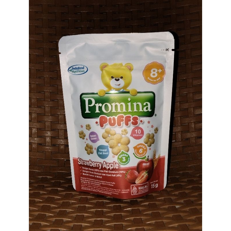 Jual Promina Puffs Rasa Strawberry Apel 15 gram | Shopee Indonesia