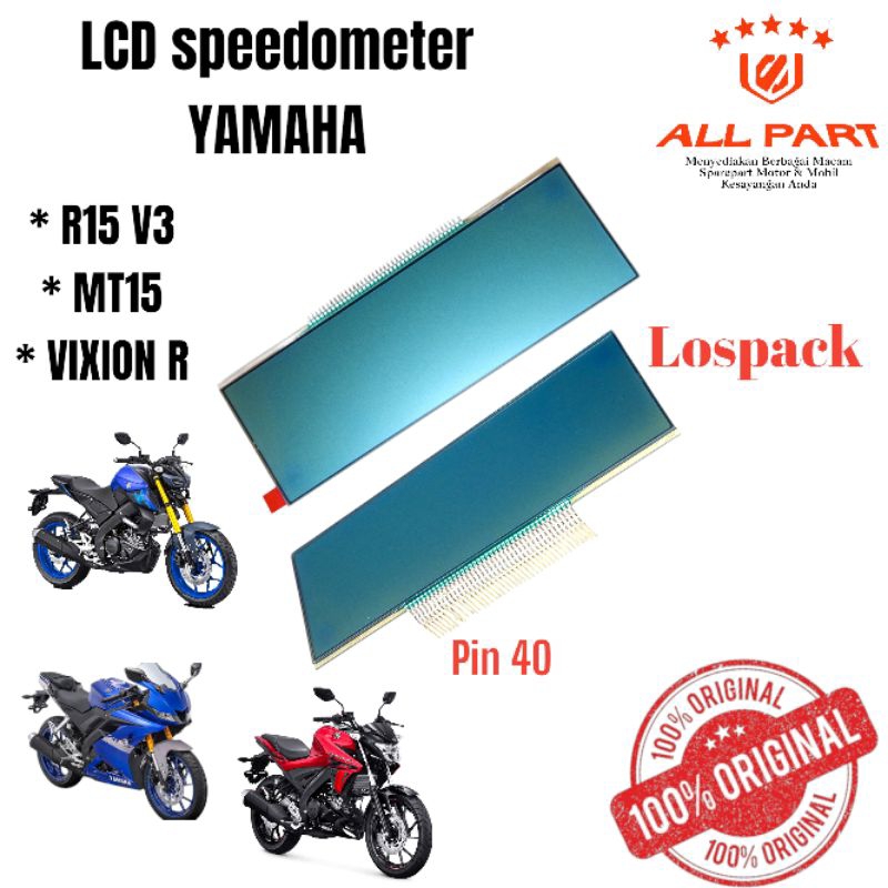 Jual (ORIGINAL) LCD layar speedometer spidometer yamaha R15 V3 MT15 ...