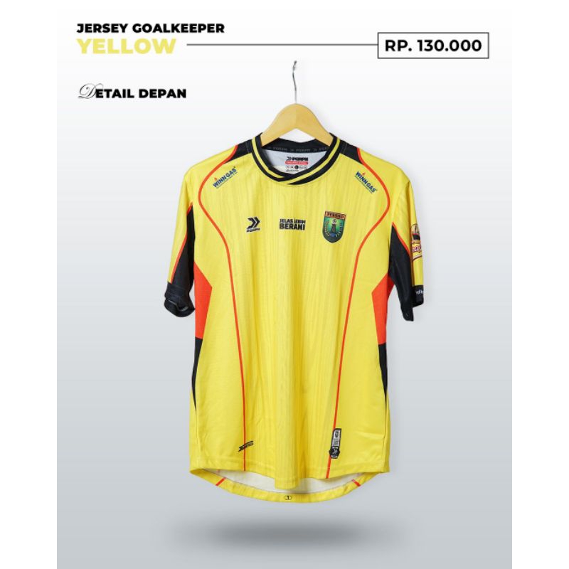 Jual Jersey Official Persibo Bojonegoro Goalkeeper Yellow Supporter ...