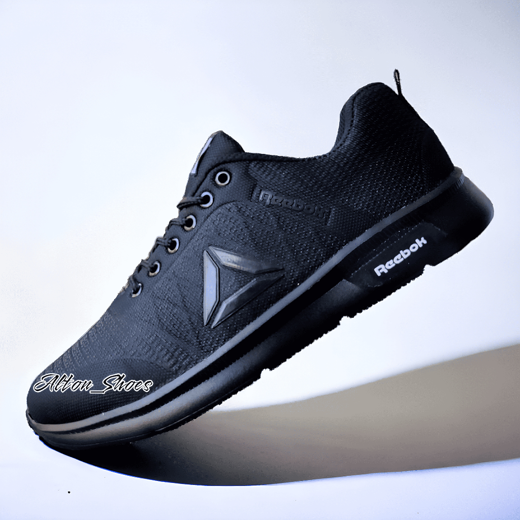 Jual SEPATU PRIA REBOOK CLASSIC RUNNING FULL BLACK SEPATU SEKOLAH ...