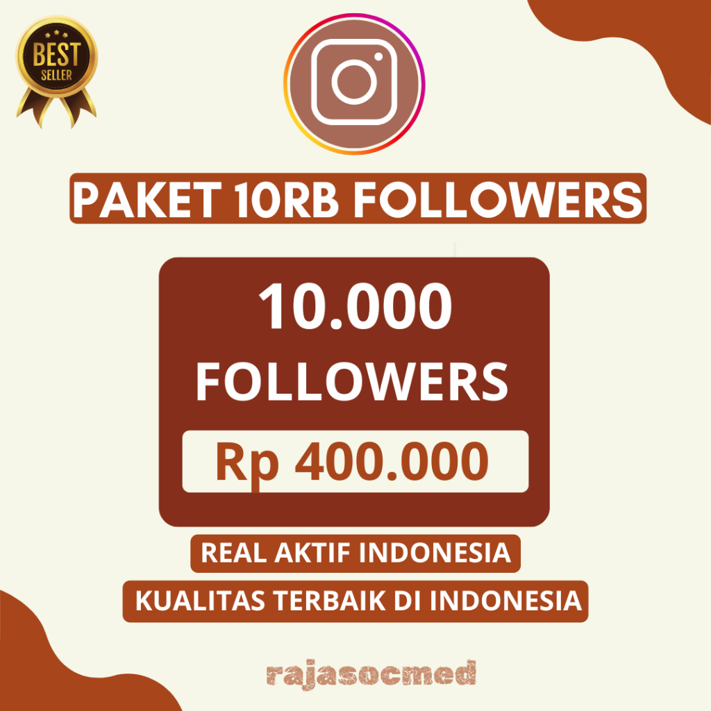 Jual Follower Instagram Indonesia Real Aktif Paket 10K Followers Indo ...