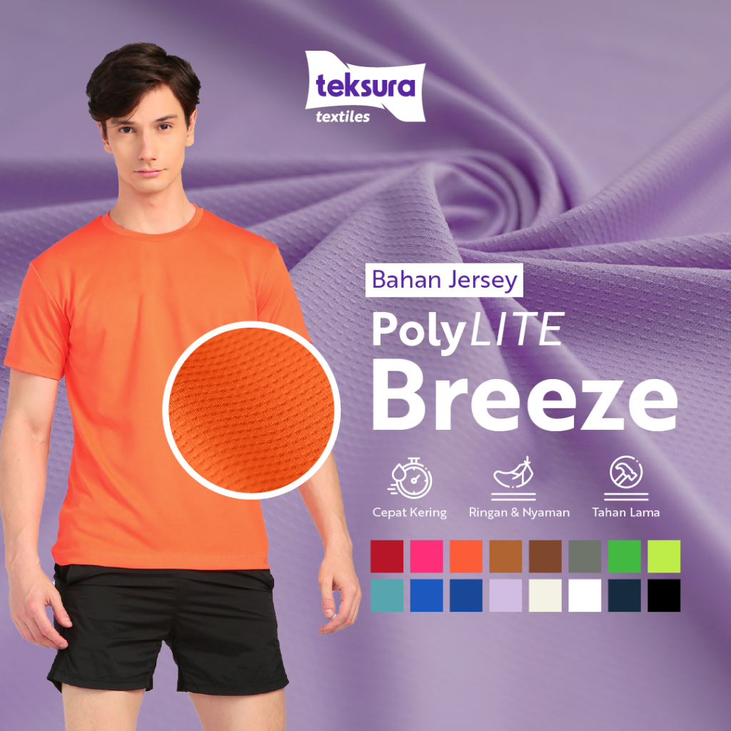 Jual Bahan Jersey Premium Dri-fit PolyLITE Breeze Cool Polyester - Roll ...