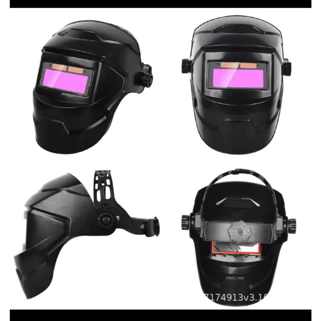 Jual Helm Las Otomatis Auto Darkening Solar Welding Helmet / Kedok Las ...