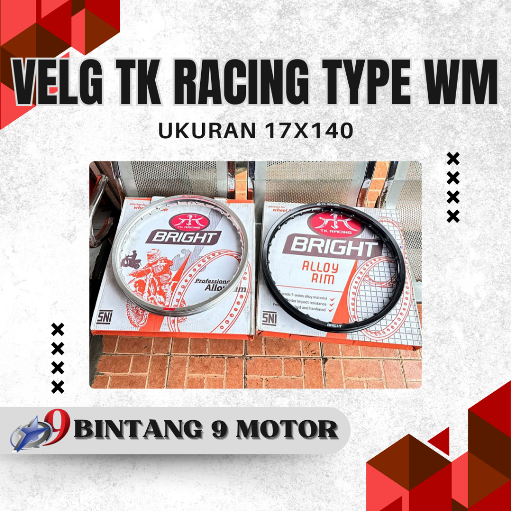 Jual VELG TK RACING TYPE WM UKURAN 17x140-BINTANG SEMBILAN MOTOR ...