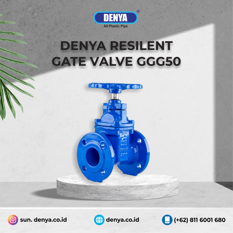 Jual Denya Resilent Gate Valve Non Rising Stem GGG50 Ukuran 6 Inch ...