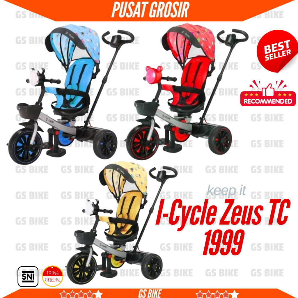 Jual Sepeda Anak Roda Tiga I Cycle Zeus TC 1999 Sepeda Roda Tiga ICycle ...