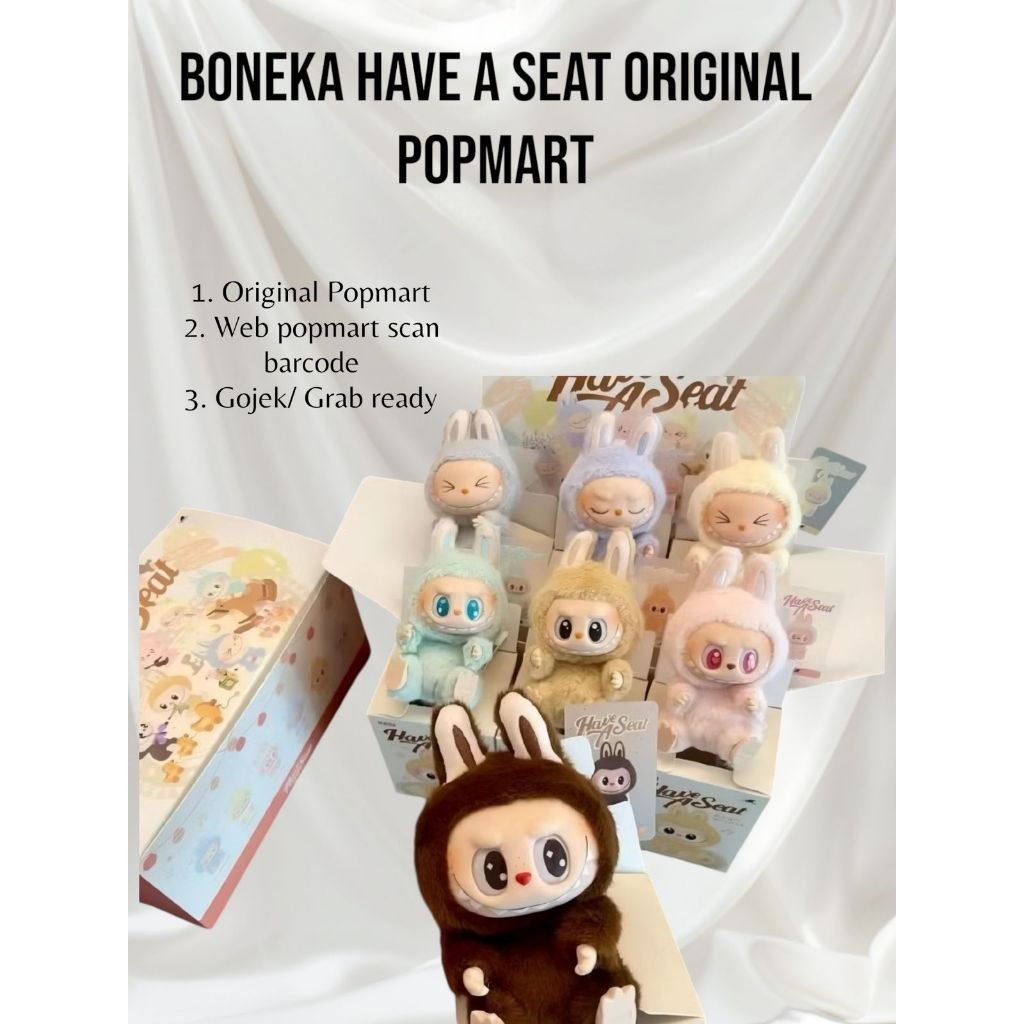Jual READY STOCK INSTANT LABUBU POPMART ORIGINAL HAVE A SEAT GANTUNGAN ...