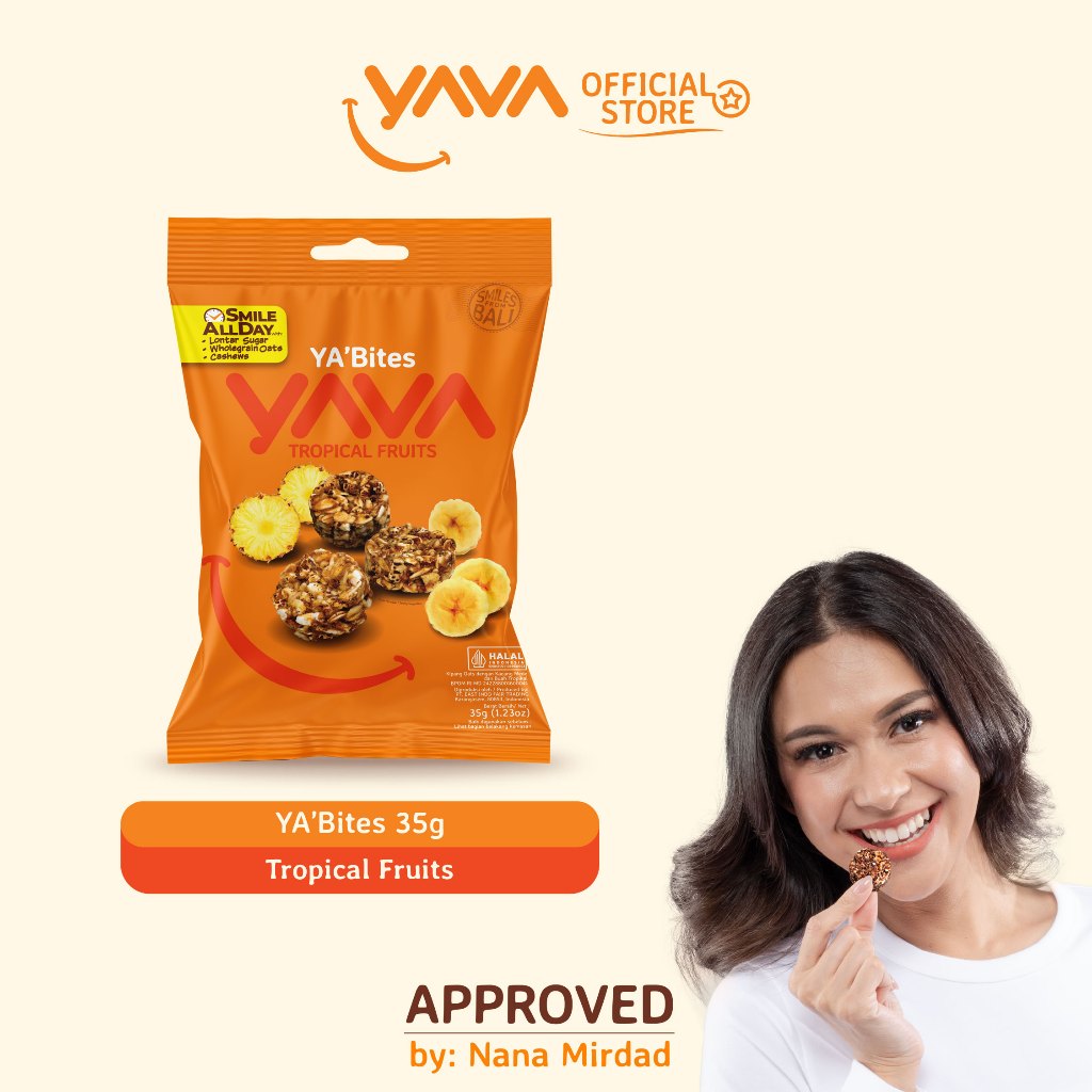 Jual YAVA YA'Bites Tropical Fruits 35g | Shopee Indonesia
