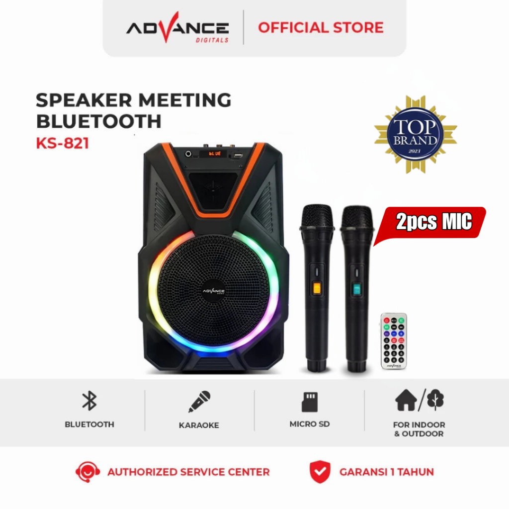 Jual Bisa Dikirim Hari Ini Advance Speaker Bluetooth Karaoke Tws 8inch