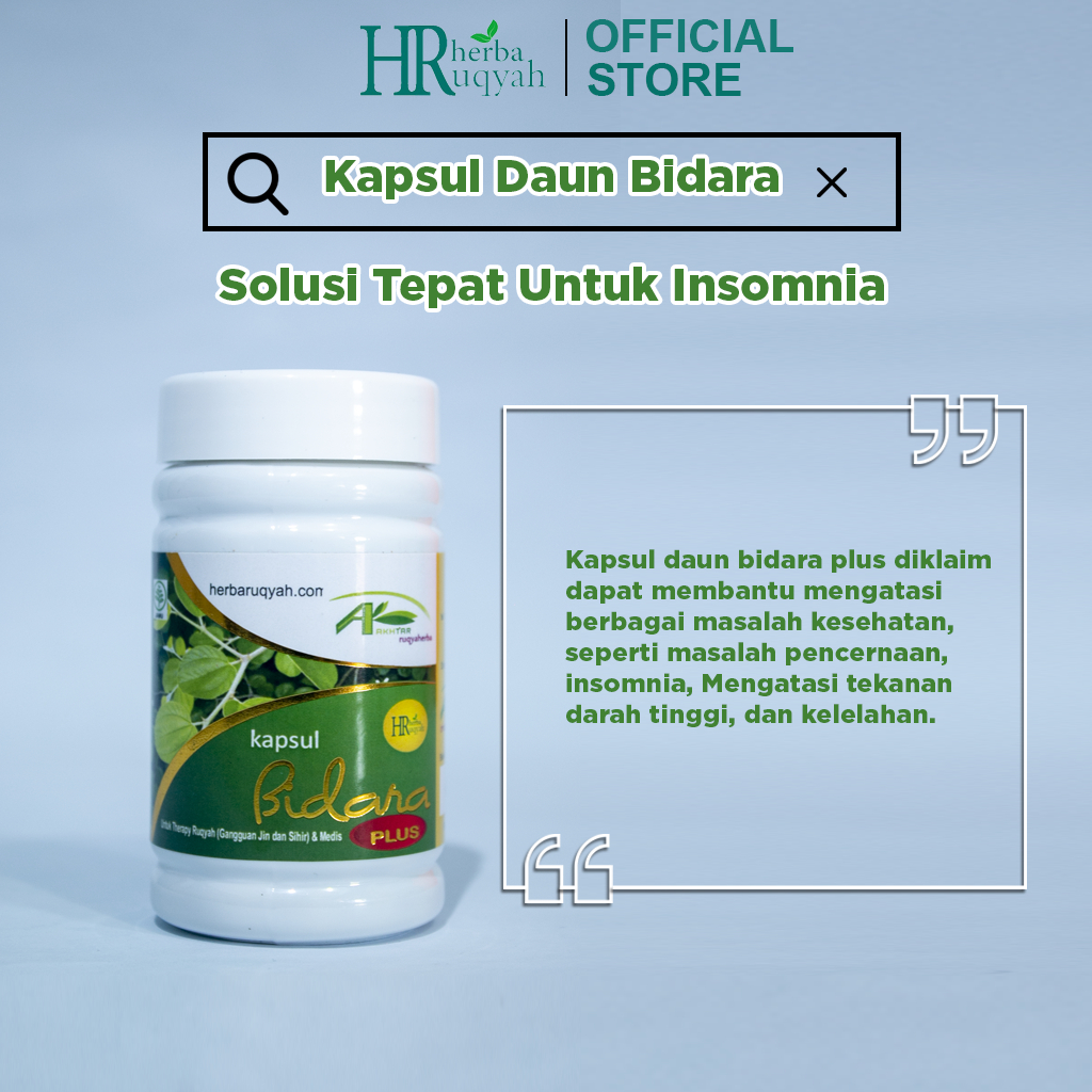 Kapsul Bidara Plus Herbal Insomnia Obat Darah Tinggi Isi 60 pcs