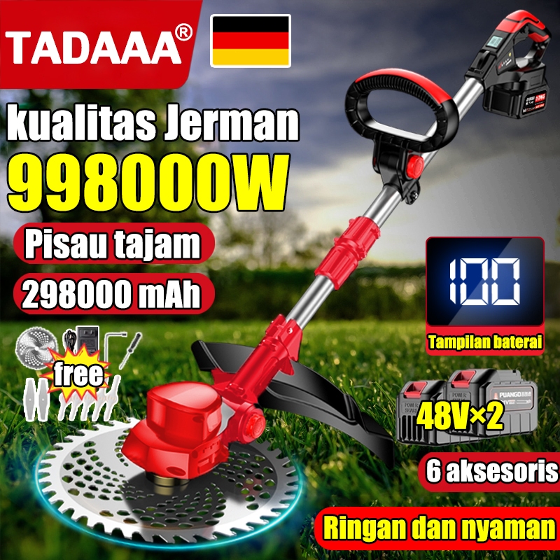 Jual 【Gratis 2 buah baterai 48V】BAIPUXI Mesin Pemotong Rumput Daya ...