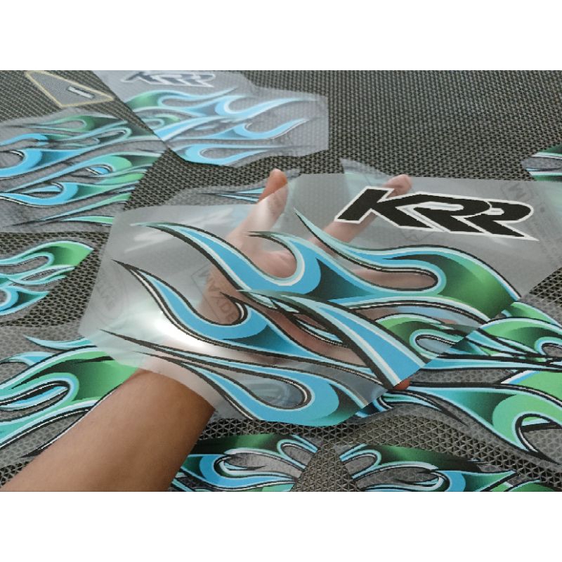 Jual STRIPING STICKER NINJA SSR DESIGN API TERBARU TRANSPARAN COSTUME ...