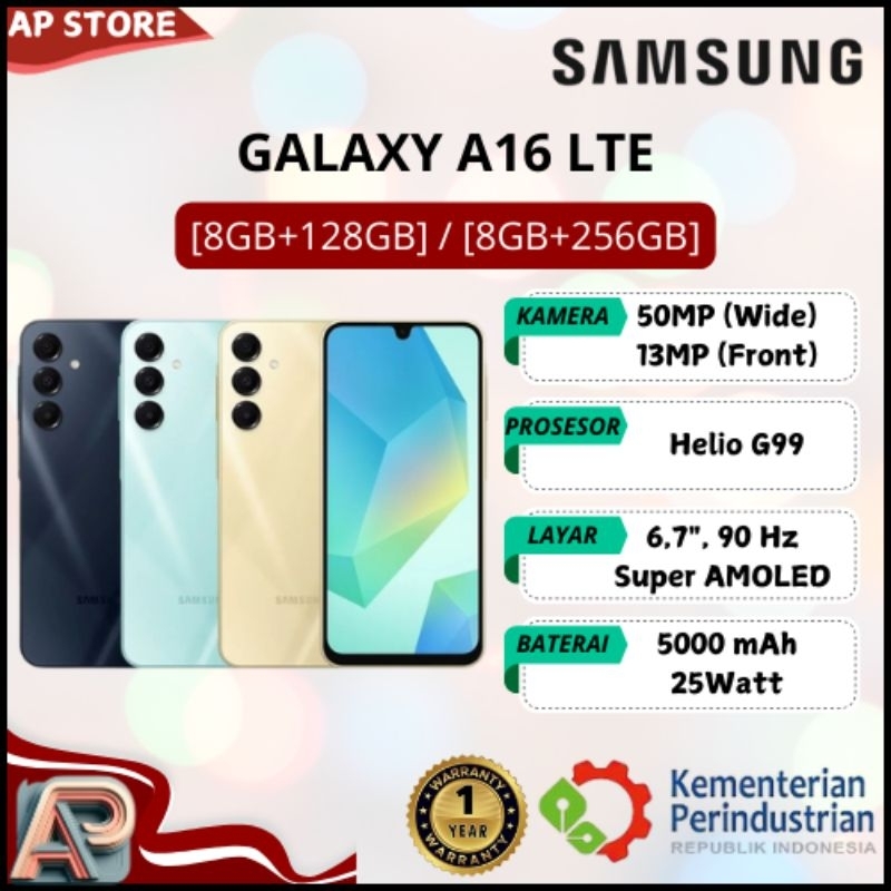Jual Samsung Galaxy A16 LTE [8GB/128GB] [8GB/256GB] - Garansi Resmi