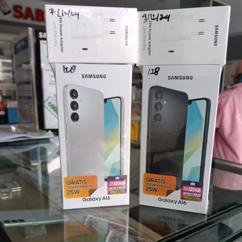 Galaxy A16 LTE dengan layar besar dan desain elegan