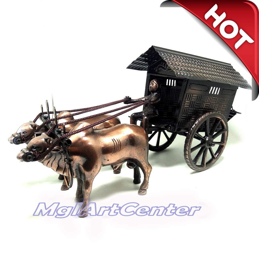 Jual Miniatur Andong Delman Kereta Kuda Gerobak Sapi Cikar Jogja Logam ...