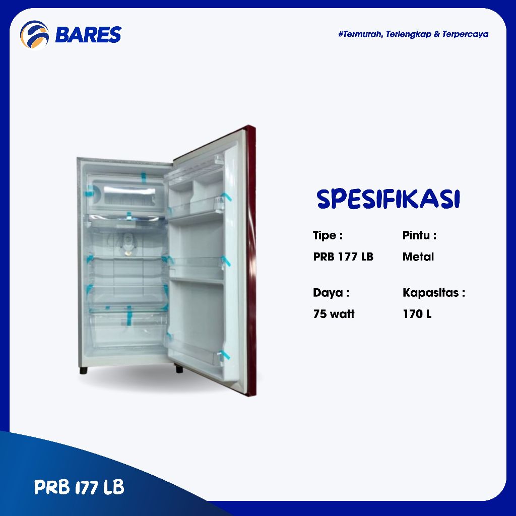 Jual Polytron PRB 177 LB Kulkas 1 Pintu Kapasitas 170 Liter | Shopee ...
