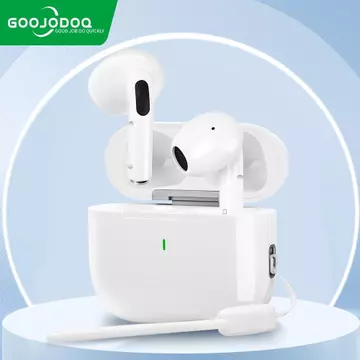 GOOJODOQ J201 Earphone Bluetooth TWS A6 Pro Earphone Nirkabel Headset Bluetooth 5.3 Earphones