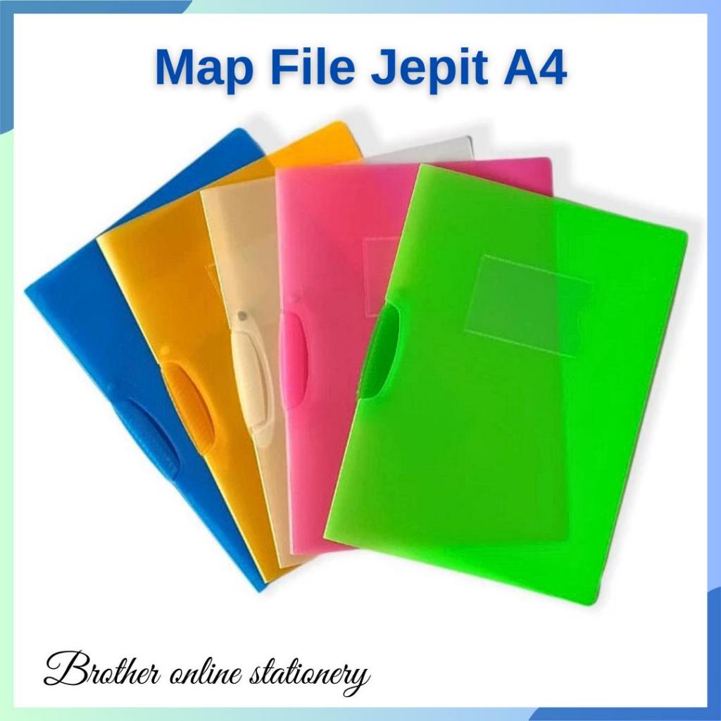 Jual BOS Map File Jepit A4/Bisnis File/ Dokumen Organizer/Plastik Clip ...