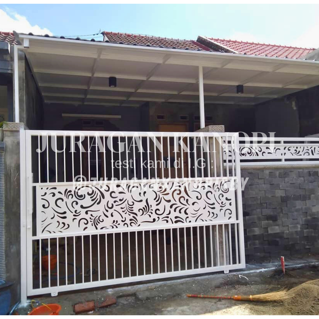 Jual pagar minimalis laser cutting model modern | Shopee Indonesia