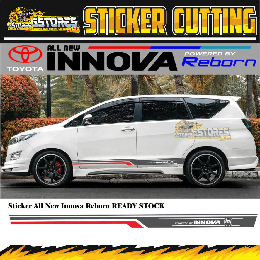 Jual STICKER TOYOTA INNOVA REBORN STICKER BODY SAMPING INNOVA REBORN ...