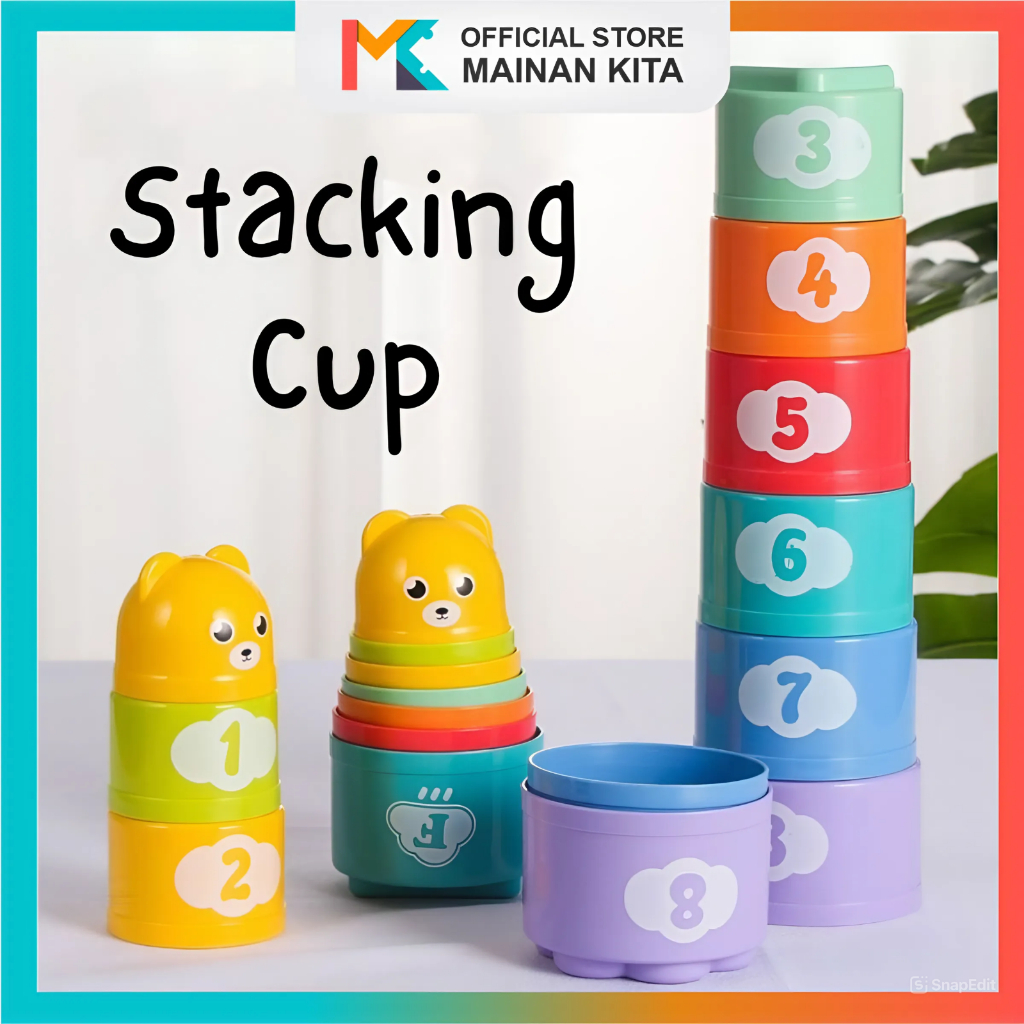 Jual MK323 Mainan Stacking Cup Gelas Susun Mainan Edukasi Menyusun ...