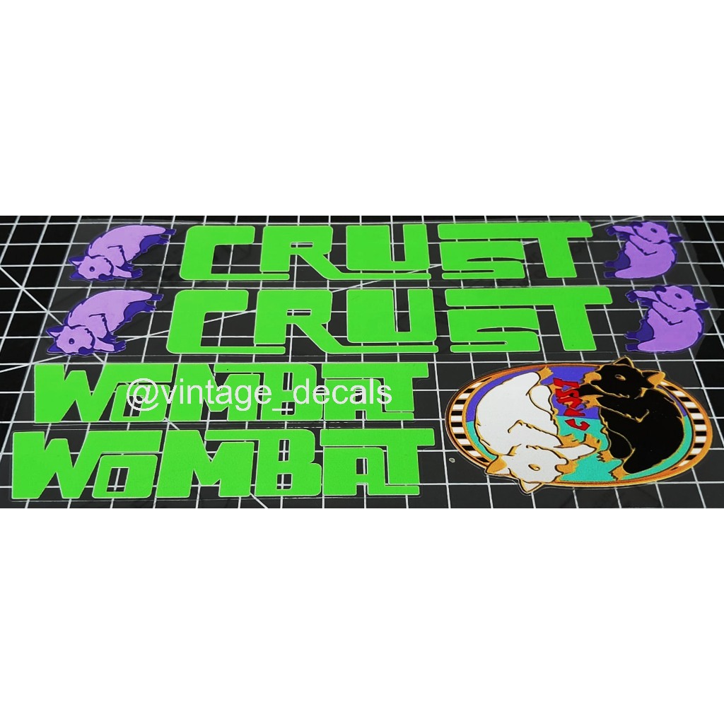 Jual sticker decals replacement CRUST bike lightning bolt romanceur ...