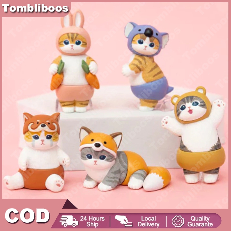 Jual Ready!! 5/6PCS Mofusand Figur Ornamen Kucing Kitan Club Standing ...