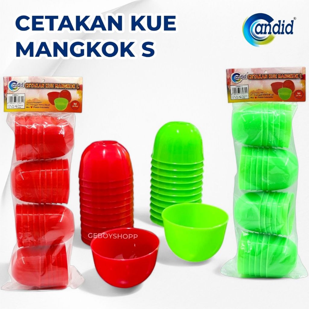 Jual PAKET 144PCS Candid Cetakan Kue MANGKOK S Cetakan Kue Talam