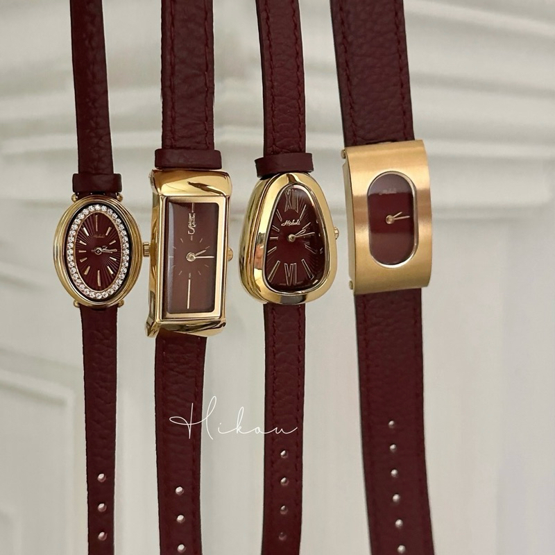 Jual Vintage Watch in Maroon Edition | Shopee Indonesia