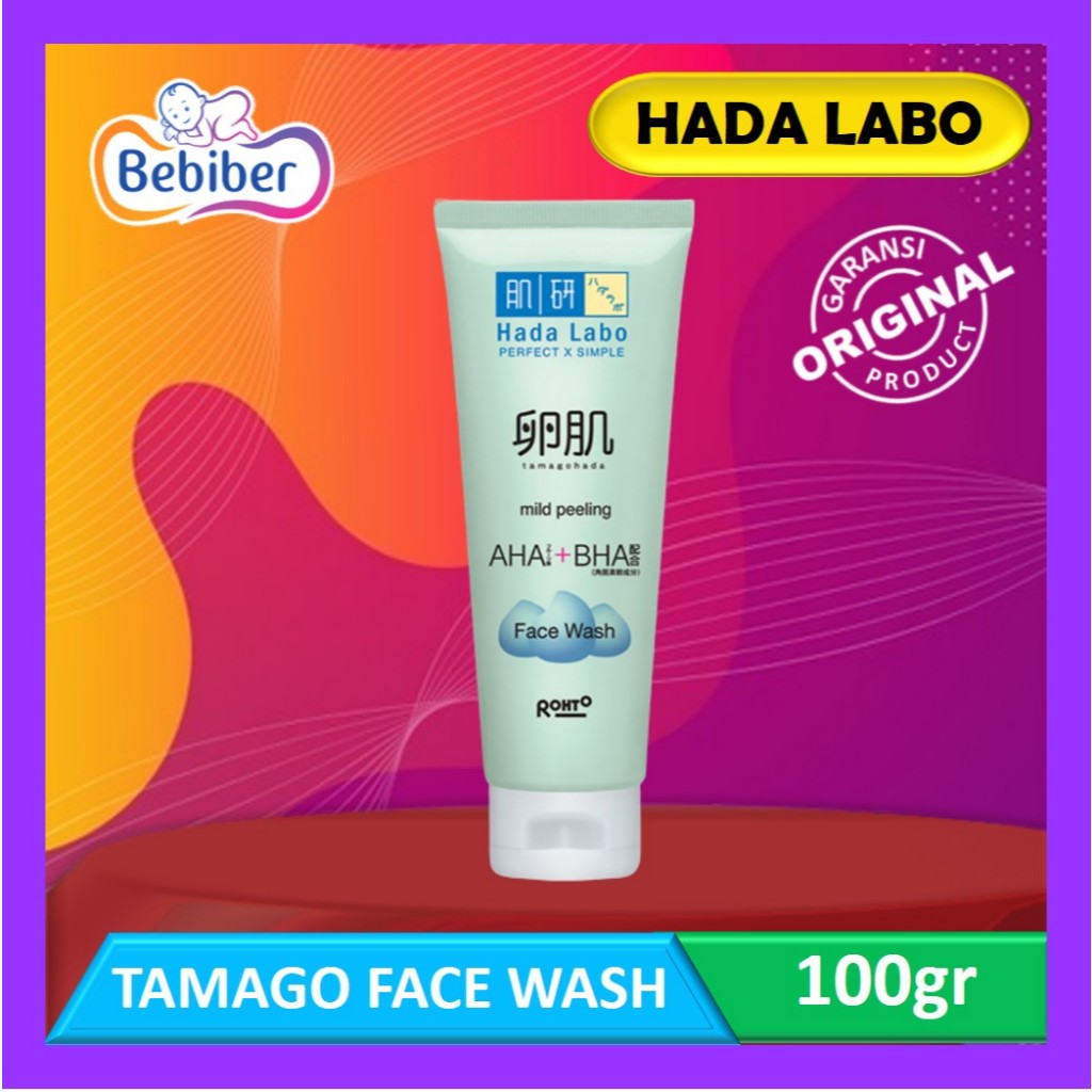 Jual Hada Labo Tamagohada Mild Peeling Face Wash 100gr - Hadalabo Sabun ...