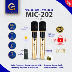 G POWER Microphone Mikrophone 202 PRO Mic Karaoke Meeting Professional Mic Wireless Charger