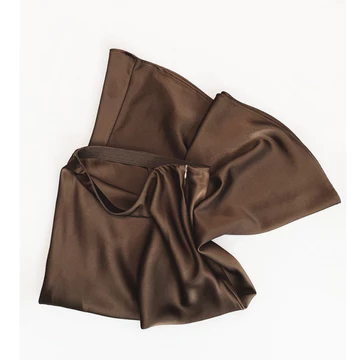 Rok Resleting Elegan Tampil Stylish Saat Lebaran Rok Satin Reine Korean Satin Skirt Maxi Satin