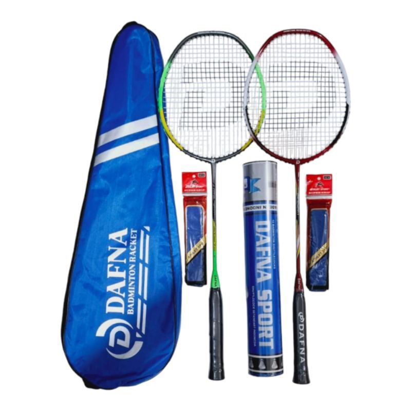 Jual RAKET BADMINTON BULUTANGKIS PAKET LENGKAP 2 RAKET 1 TAS 12 KOK ...