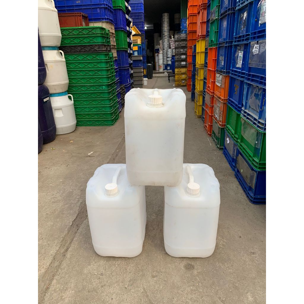 Jual drigen 10liter jerigen 10liter drigen 10kg biru/putih | Shopee ...