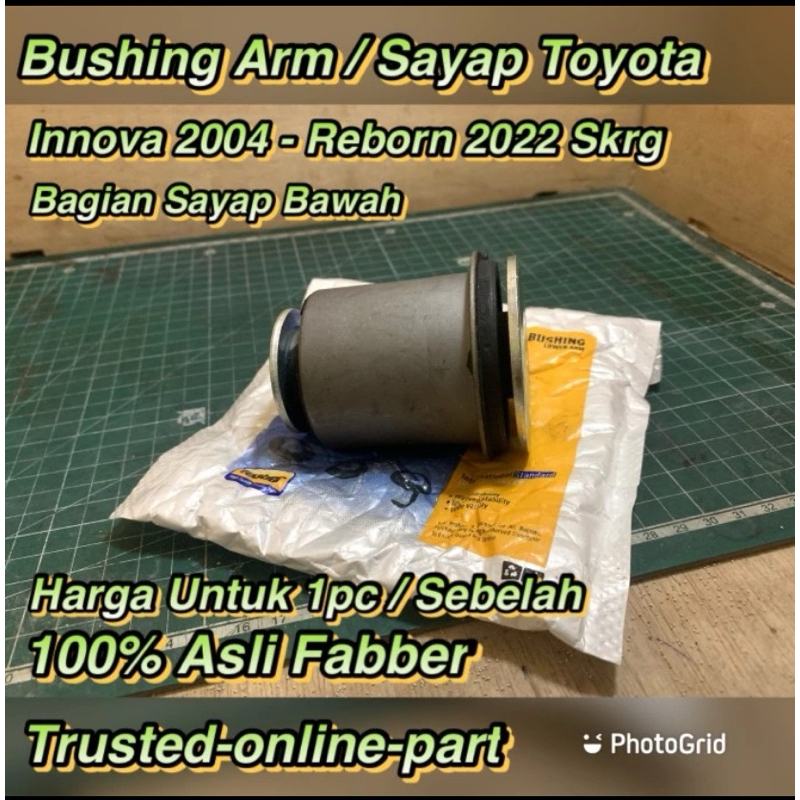Jual Bushing Arm Sayap Innova Gen 1 - Reborn / Hilux SC BAWAH 100% Asli ...