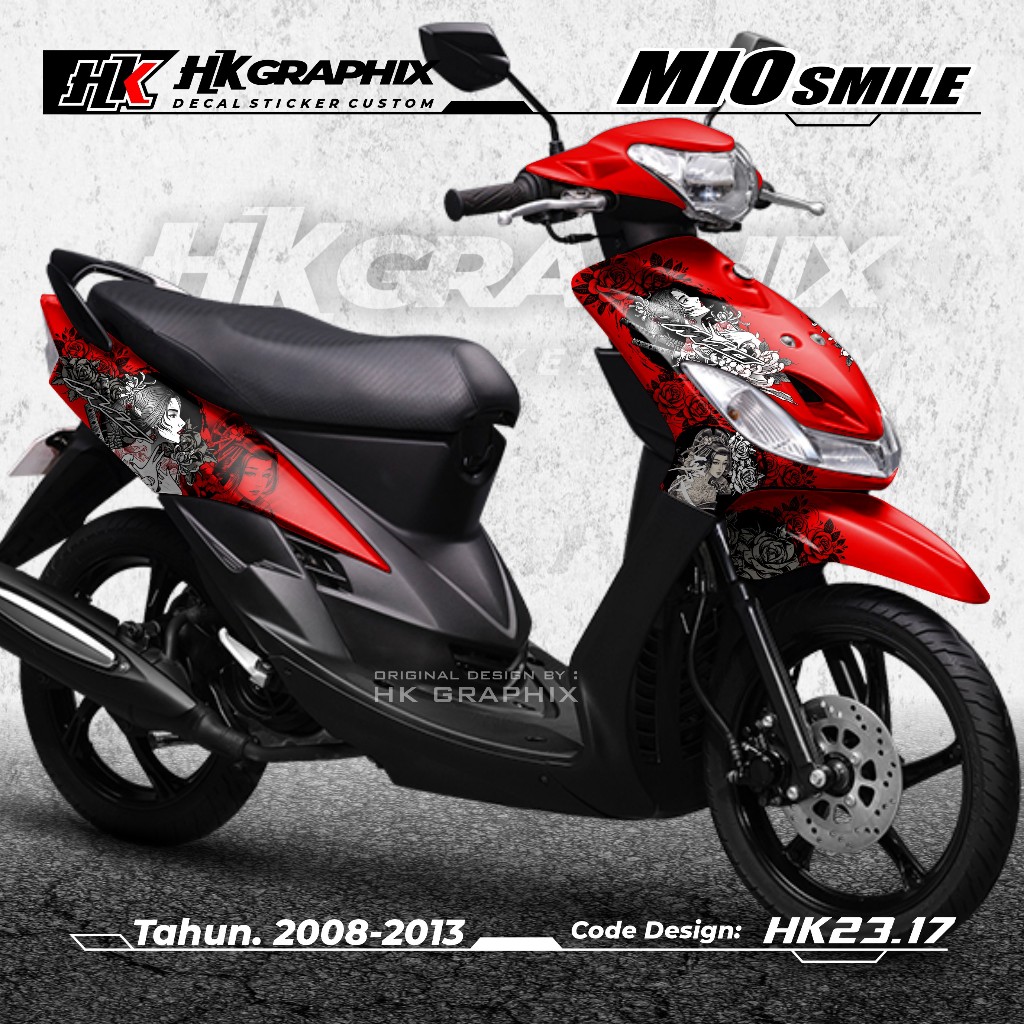 Jual COD Decal Sticker Mio Smile Sporty Full Body 2008 2009 2010 2011 ...