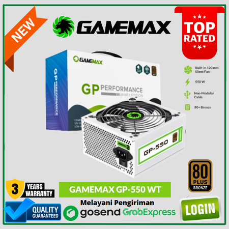 Jual GAMEMAX PSU 550W GP-550 80+ Bronze | Shopee Indonesia