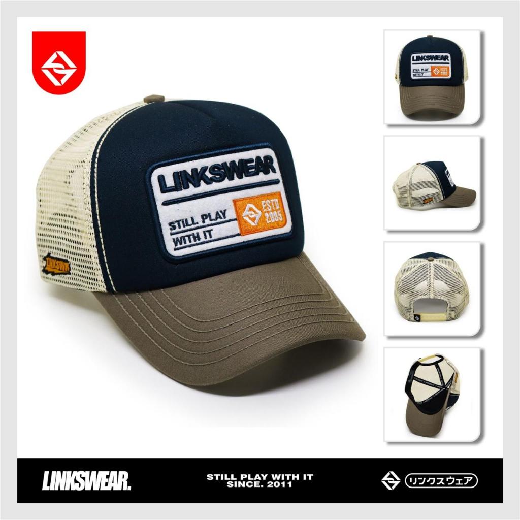 Jual LINKSWEAR Topi Jaring Pria Trucker Hat Kaze Topi Adventure LTT100 ...