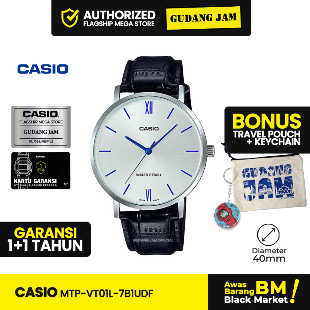 Jual Jam Tangan Casio MTP-VT01L-7B1UDF MTP-VT01L MTP-VT01 MTPVT01L MTP ...